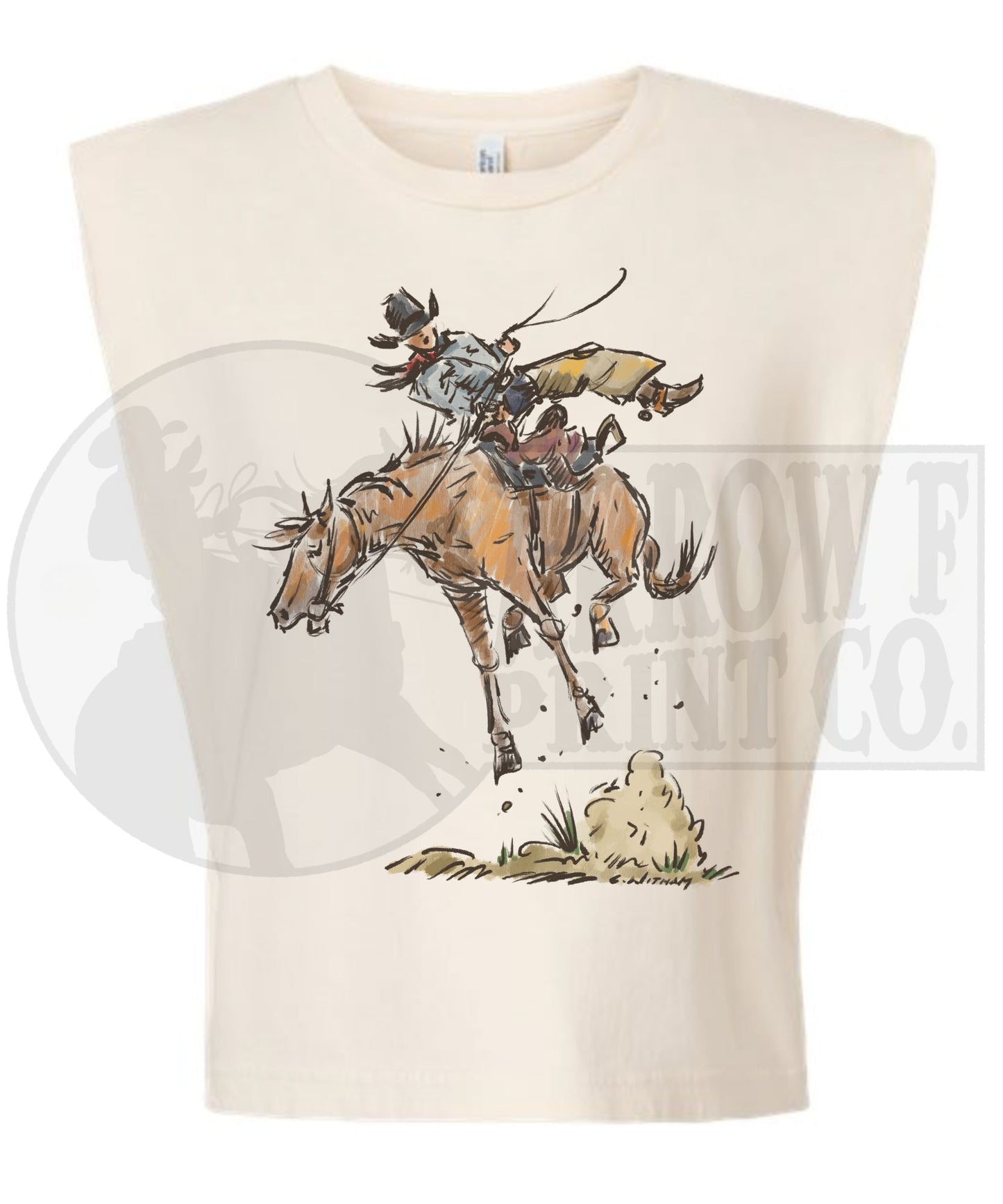 Hang in There| Western Graphic Muscle Tank