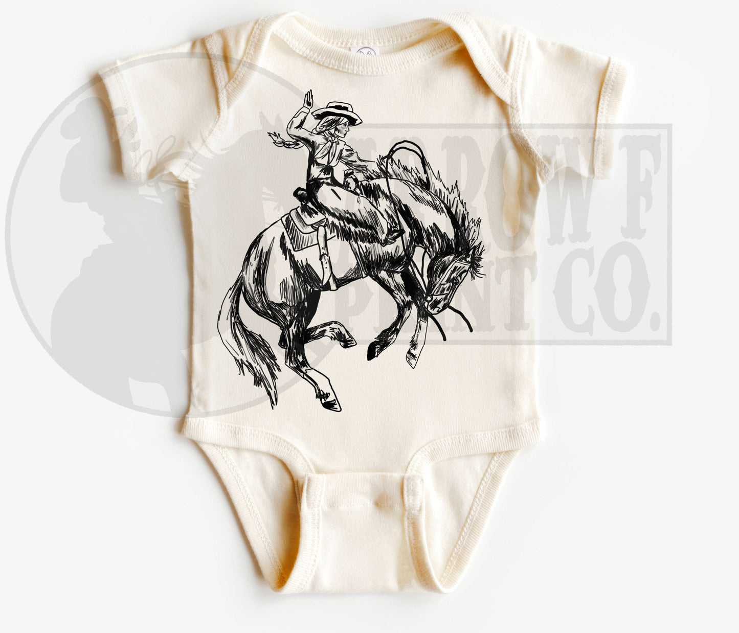 Dust Settles Cowgirls Don't S/S Onesie or Tee