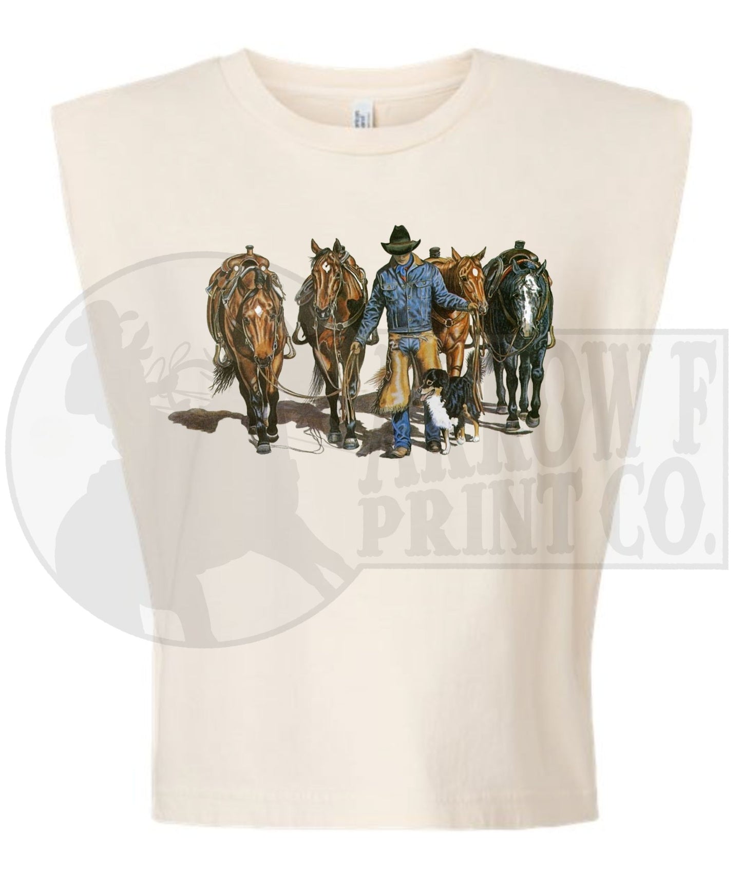 Leader of the Pack| Western Graphic Muscle Tank