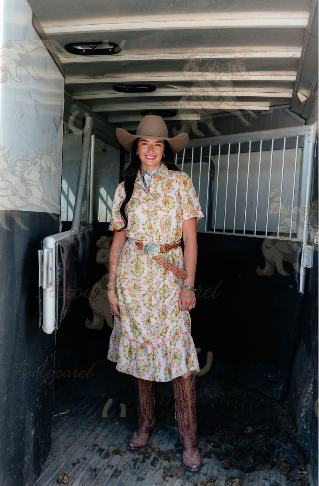 Sunny Days Western Horse Dress (Prepack)