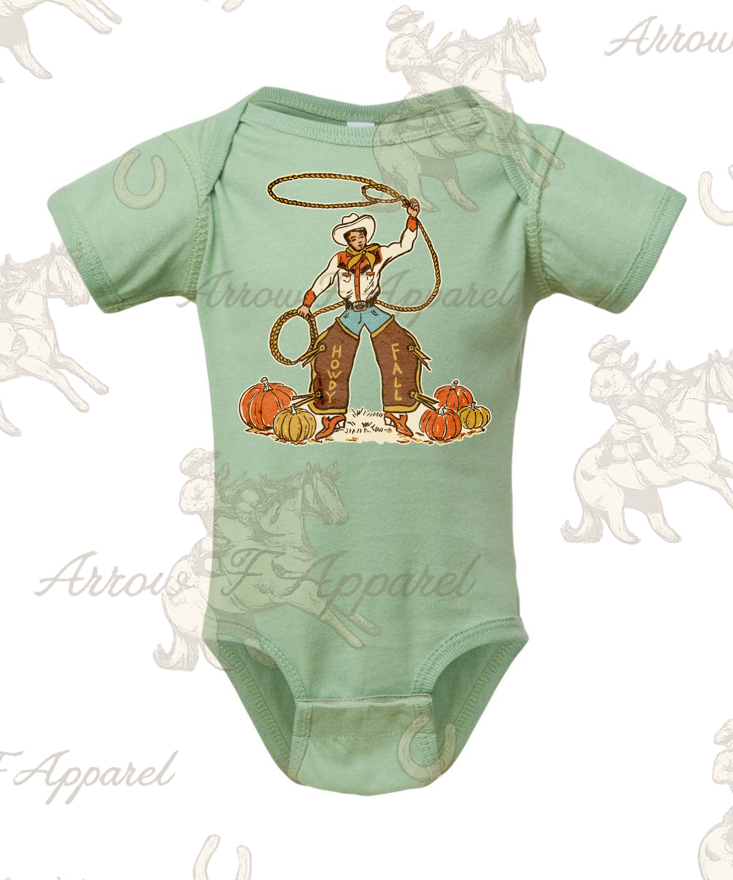 Howdy Fall Cowboy Onesie or Tee (Infant,Toddler,Youth)