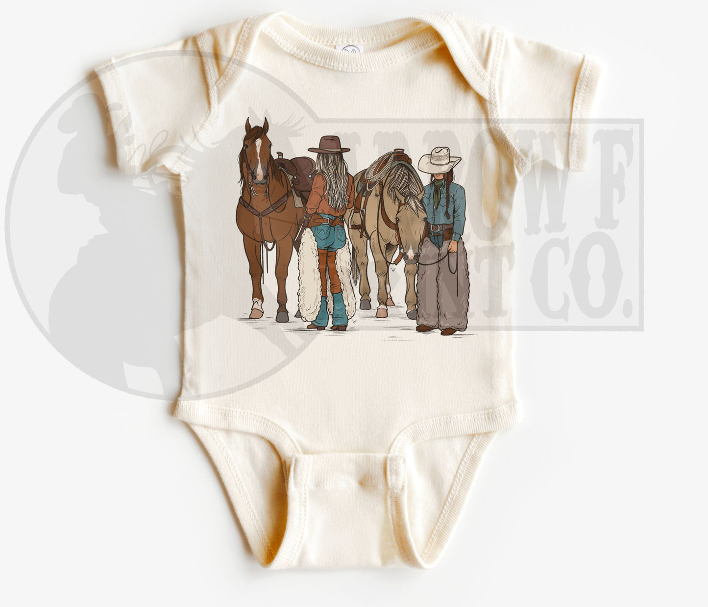 Cowgirl Duo S/S Onesie or Tee