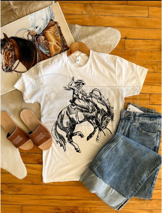 Dust Settles Cowgirls Don't S/S T-shirt