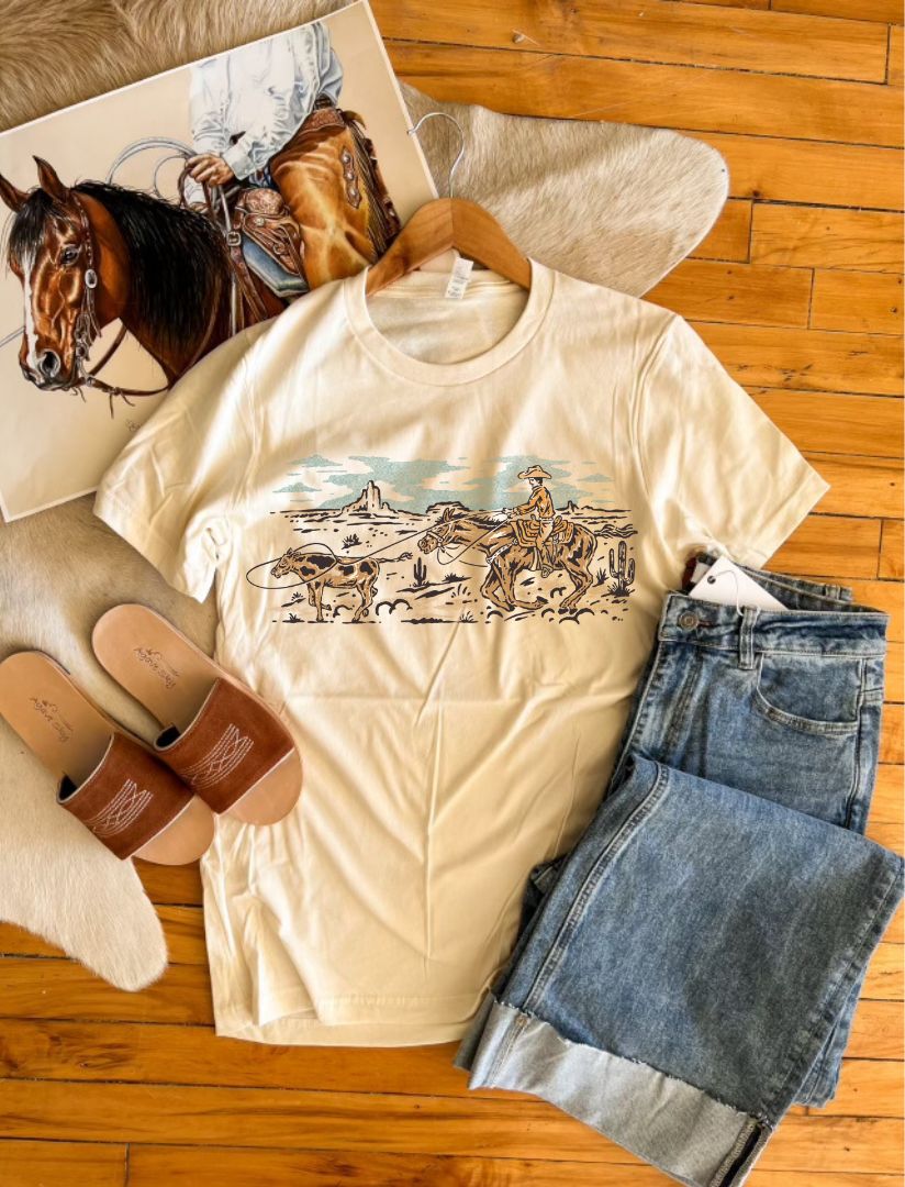 Desert Calf Roper S/S T-shirt