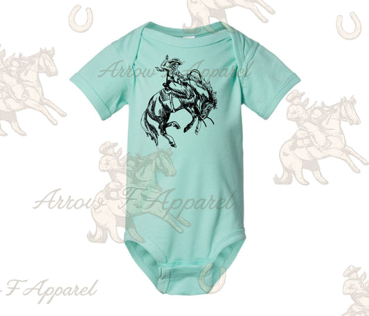 Dust Settles Cowgirls Don't Onesie or Tee (Infant,Toddler,Youth)