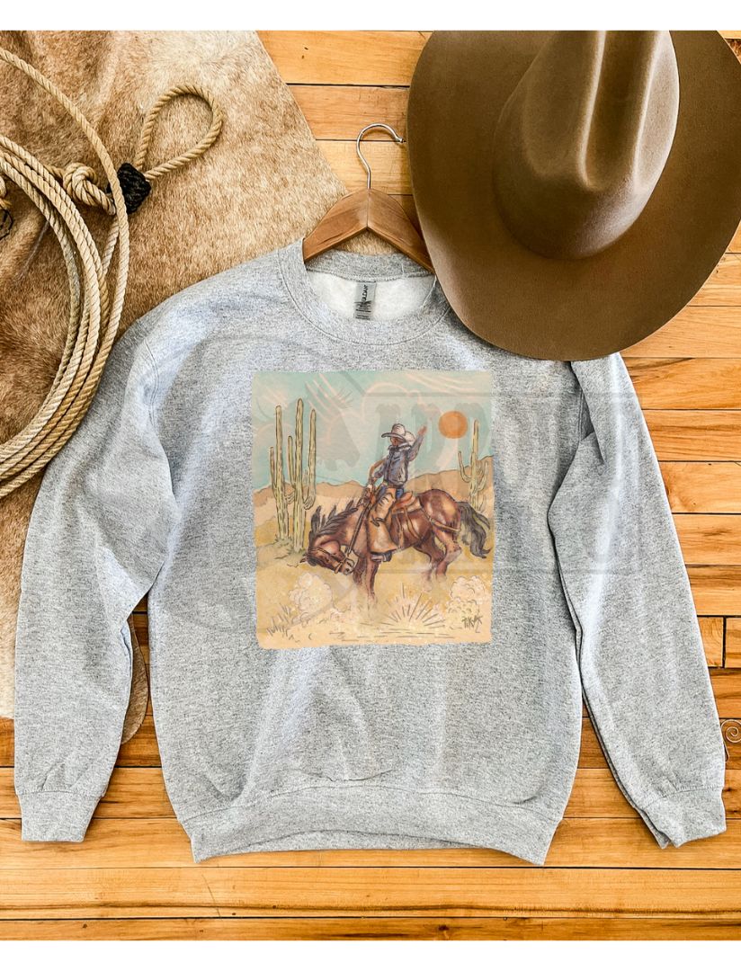 Buckeroo Oil Canvas Crewneck