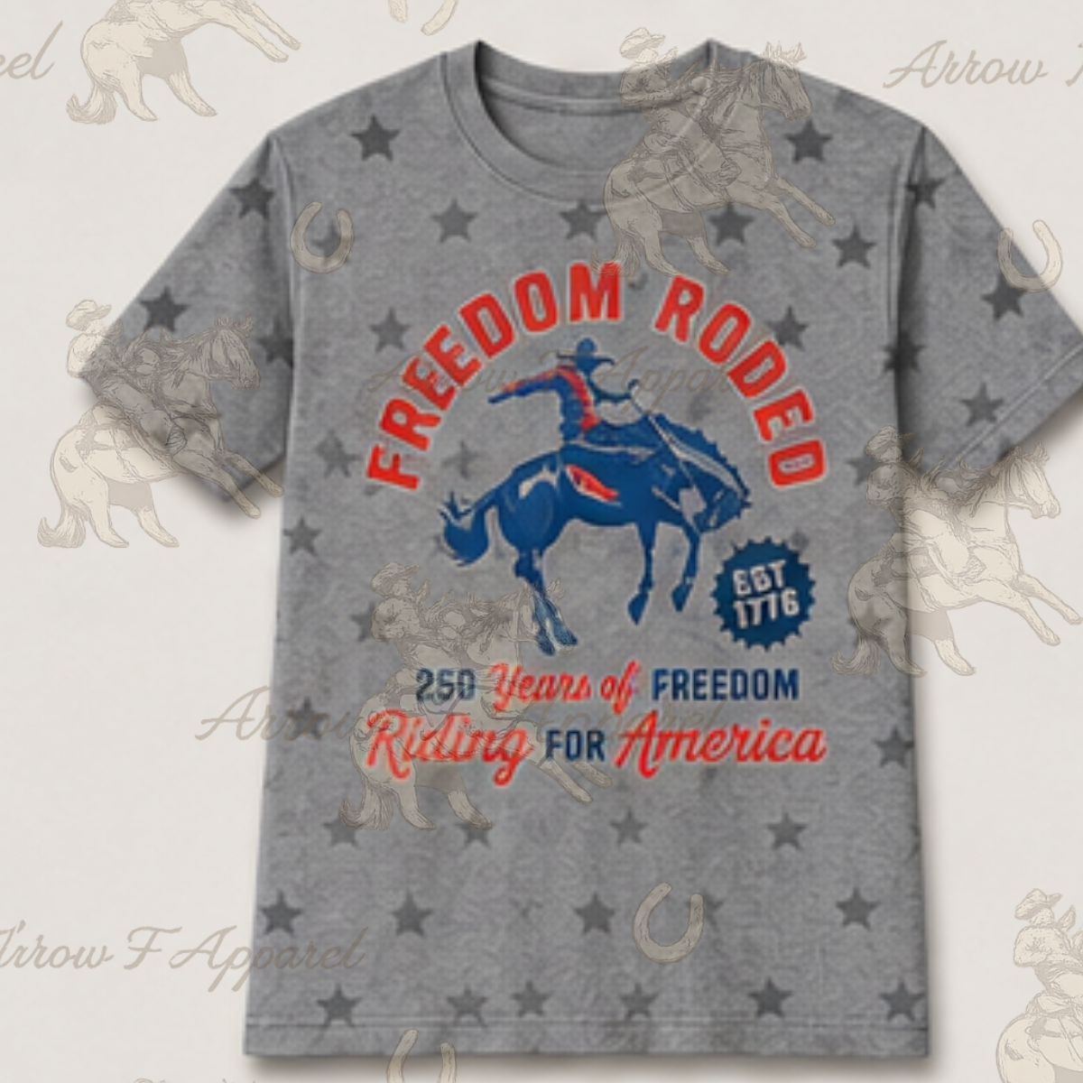 Riding for America | Western Graphic Star Tee