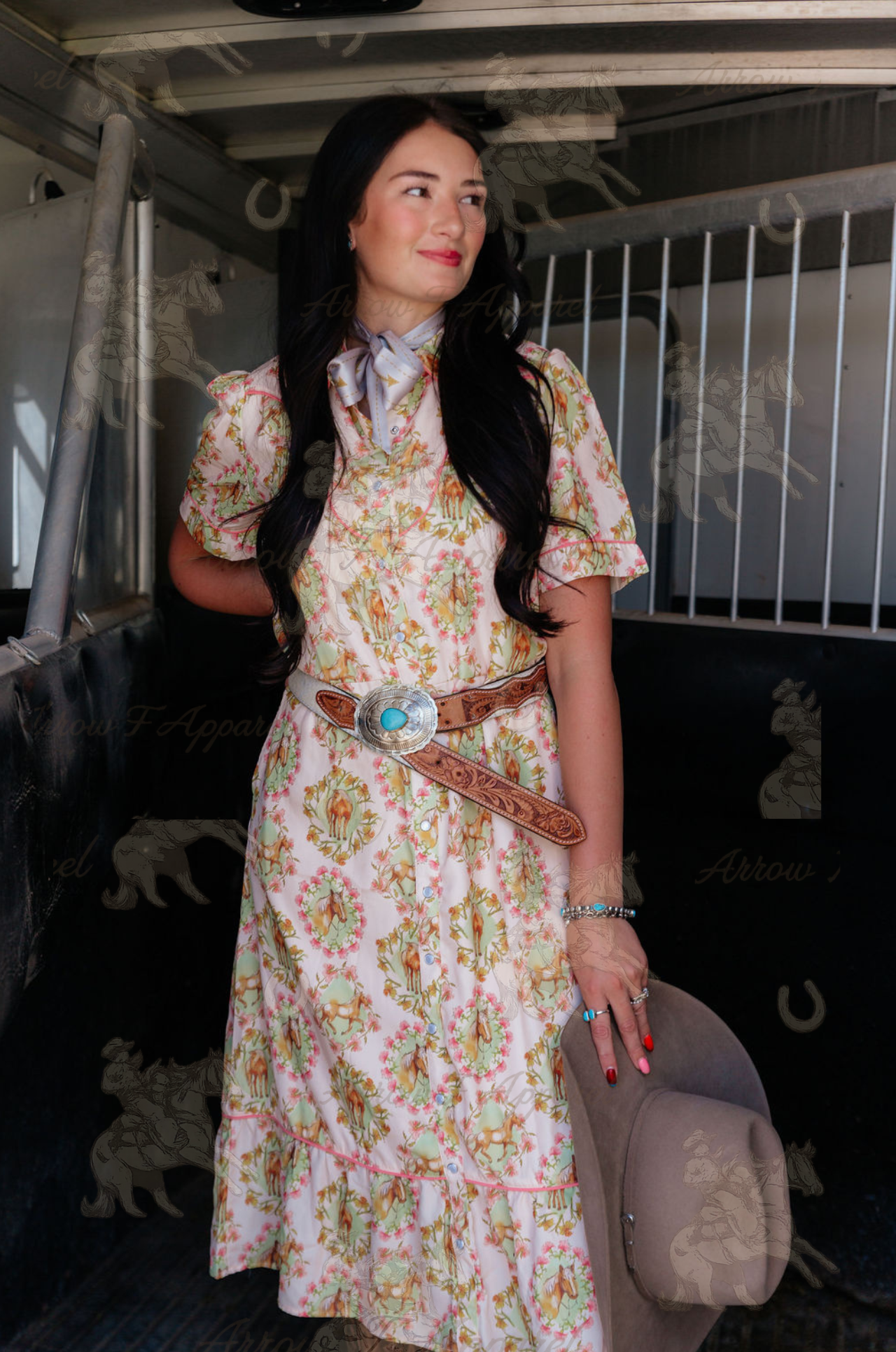 Sunny Days Western Horse Dress (Prepack)