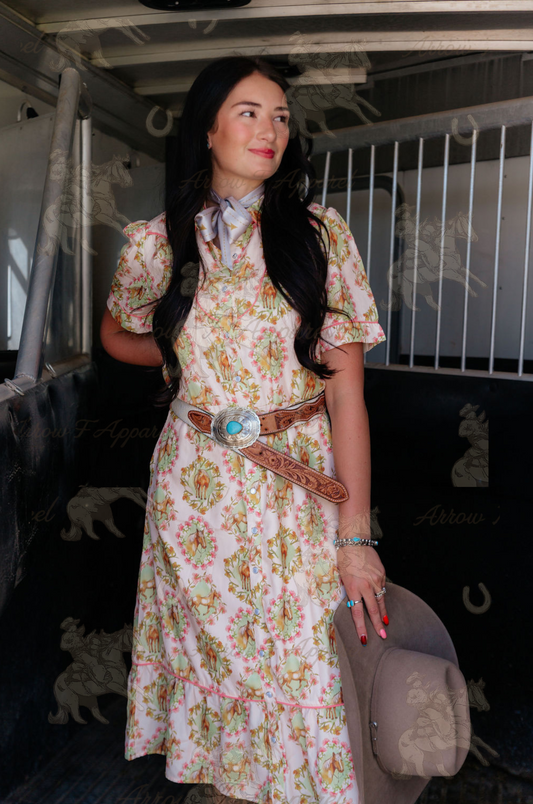 Sunny Days Western Horse Dress (Prepack)