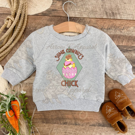 Some cowboys Chick | Western Graphic Sweatshirt(Grey)(Toddler/Youth)