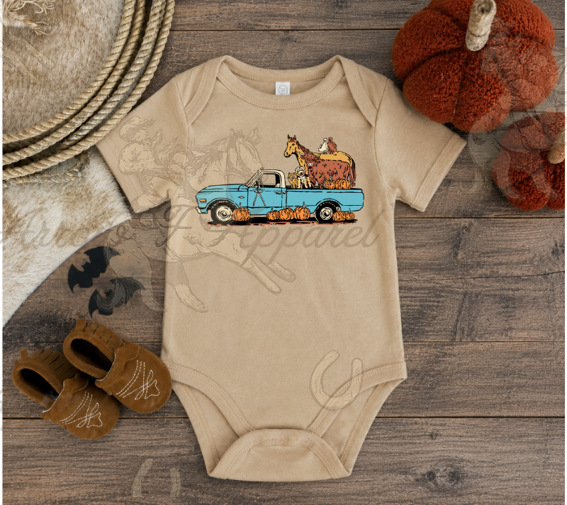 Farm Fall Haul Onesie or Tee (Infant,Toddler,Youth)