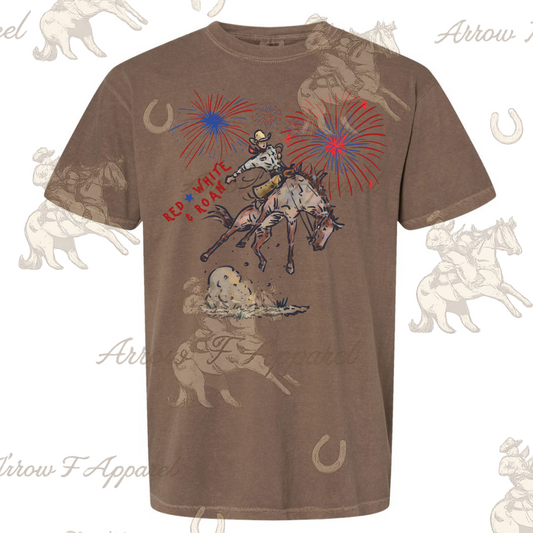 Red, White & Roan| Western Graphic Tee (Espresso)