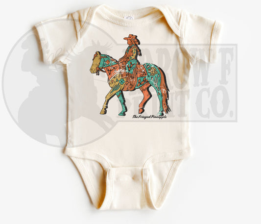 Painted Cowgirl S/S Onesie or Tee