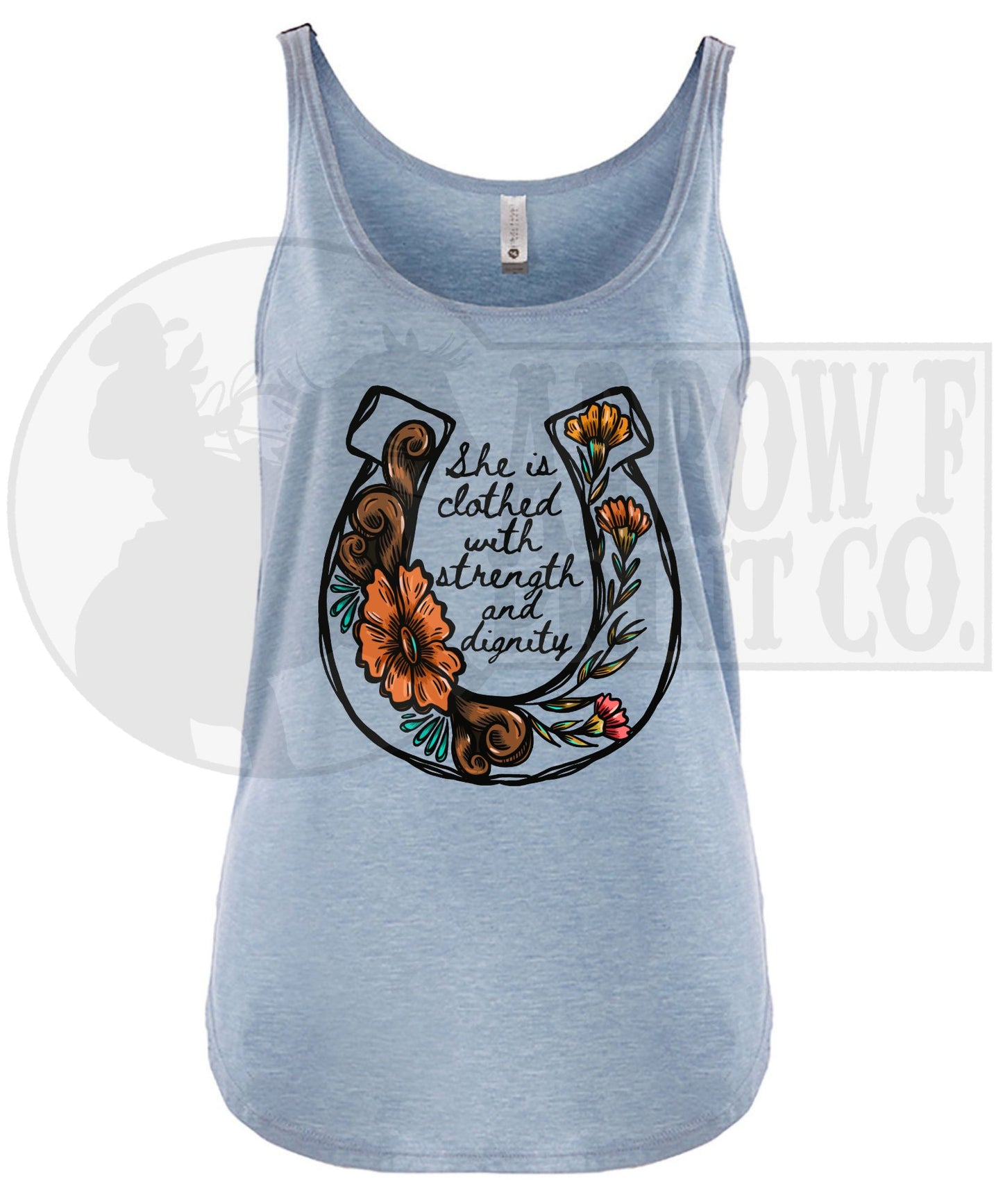 Wildflower Horseshoe| Western Graphic Tank