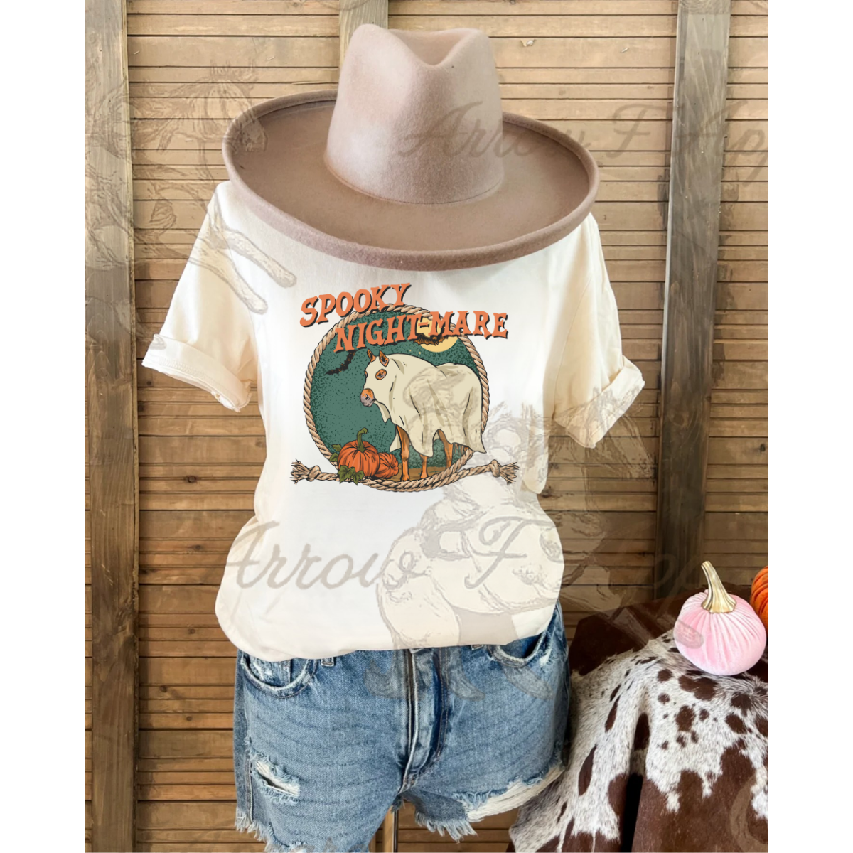 Spooky Nightmare Tee (Cream)