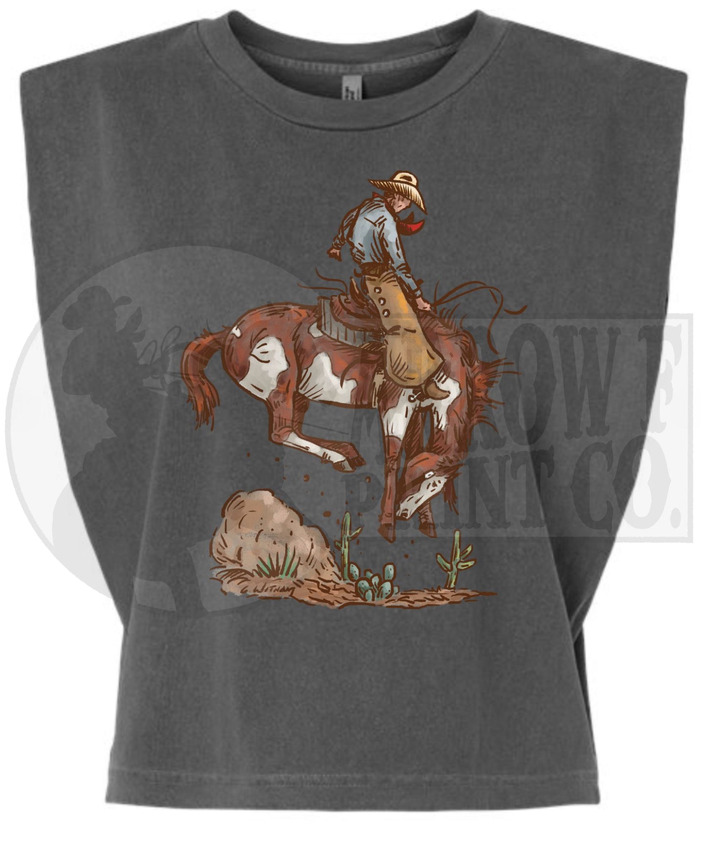 Rank Paint | Western Graphic Muscle Tank