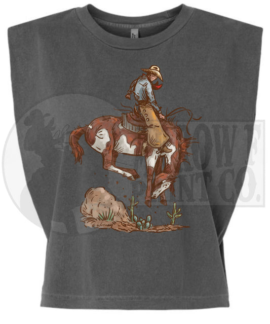 Rank Paint | Western Graphic Muscle Tank
