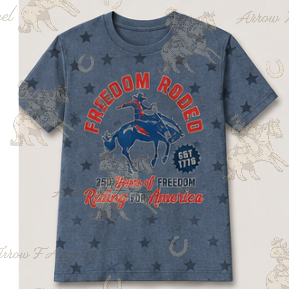 Riding for America | Western Graphic Star Tee