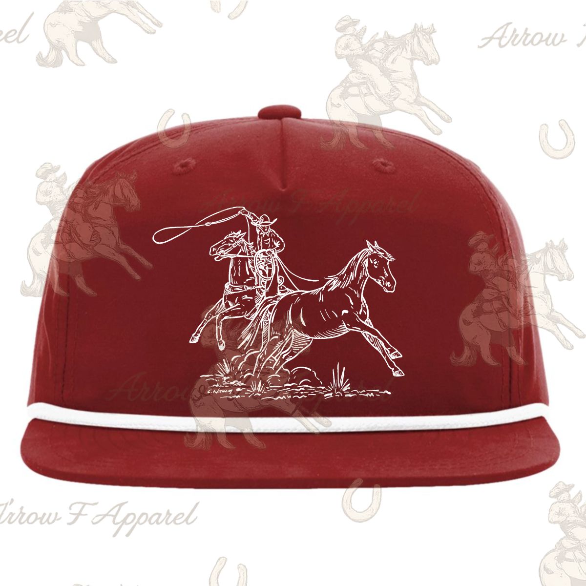 Cody Wild Horse Sketch Gramps Cap| Western Graphic Cap