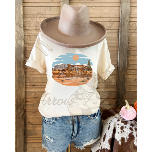 Fall Roundup Tee (Cream)