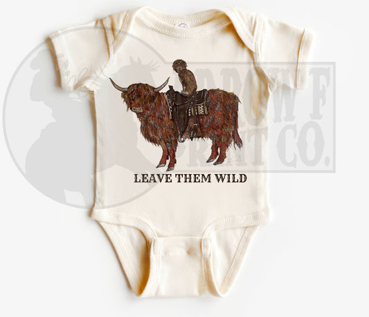 Leave Them Wild S/S Onesie or Tee
