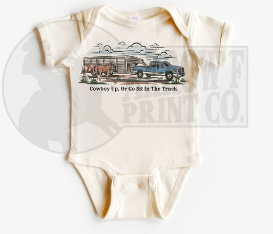 Cowboy Up S/S Onesie or Tee