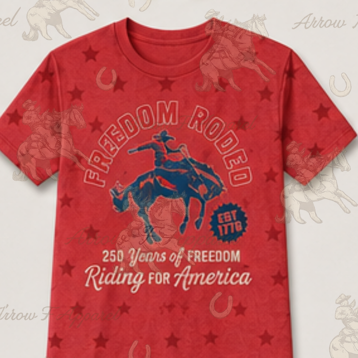 Riding for America | Western Graphic Star Tee