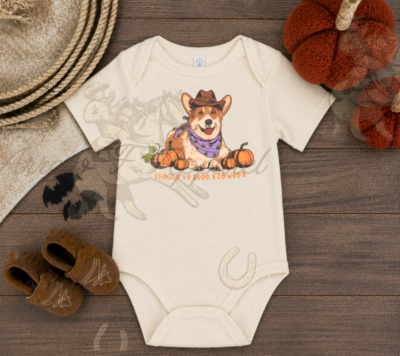 Should've Been A Cowboy Onesie or Tee (Infant,Toddler,Youth)
