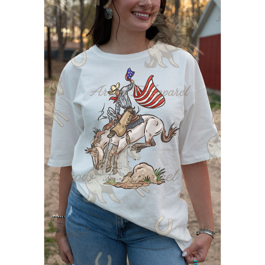Freedom Rider| Western Graphic Oversized Tee