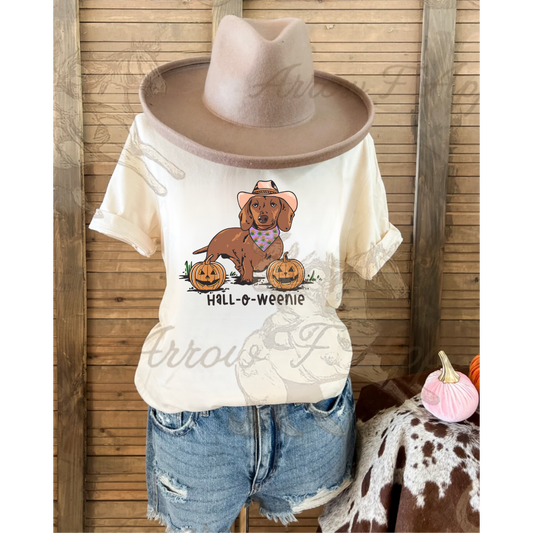 Halloweenie Tee (Cream)