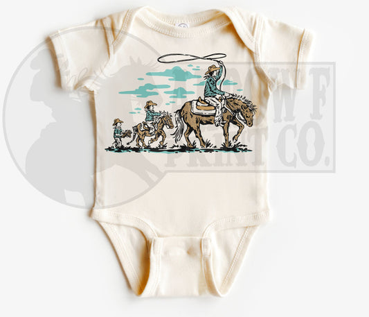 Cowboy Evolution S/S Onesie or Tee