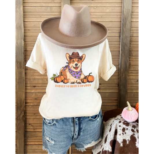 Should've been a Cowboy Tee (Cream)