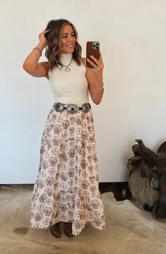 Dusty Vintage Cowboys Skirt (1 Pack)