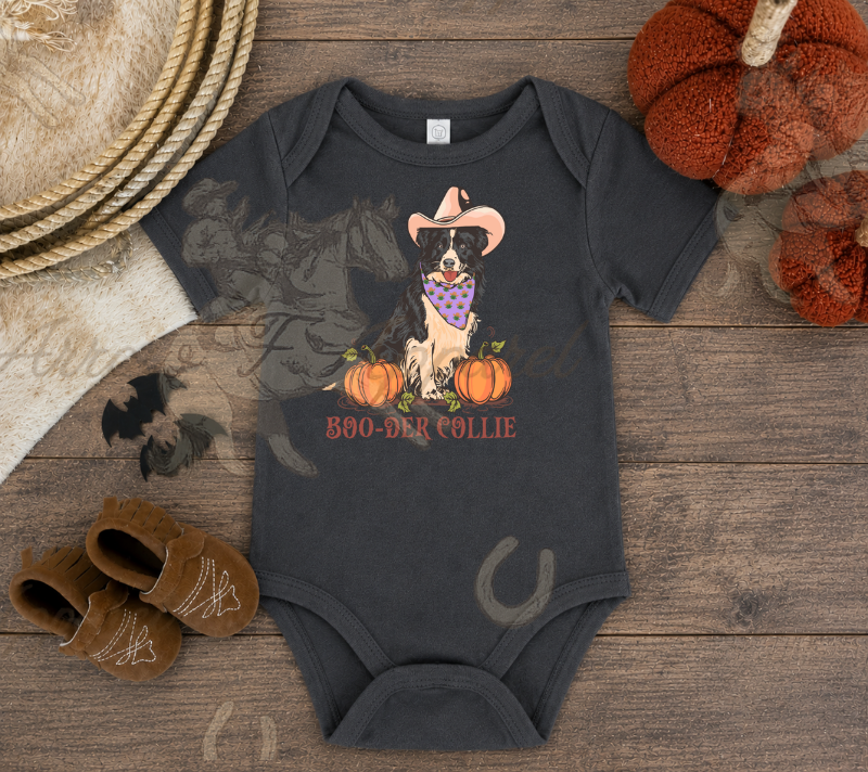 Boo-der Collie Onesie or Tee (Infant,Toddler,Youth)
