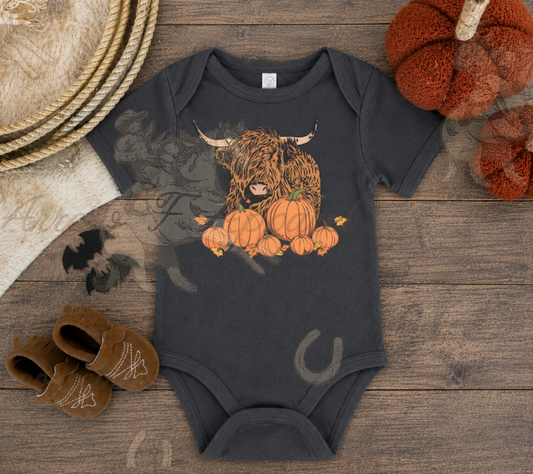 Highland Pumpkin Patch Onesie or Tee (Infant,Toddler,Youth)