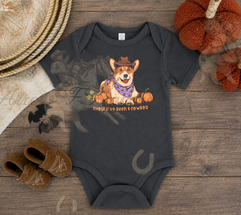Should've Been A Cowboy Onesie or Tee (Infant,Toddler,Youth)