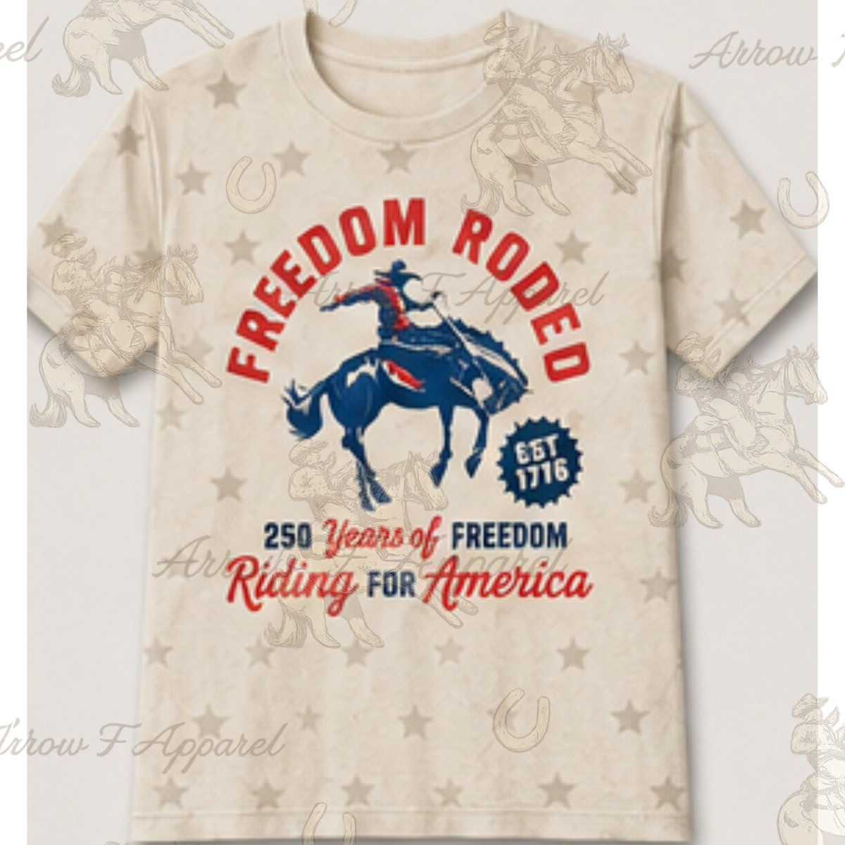 Riding for America | Western Graphic Star Tee