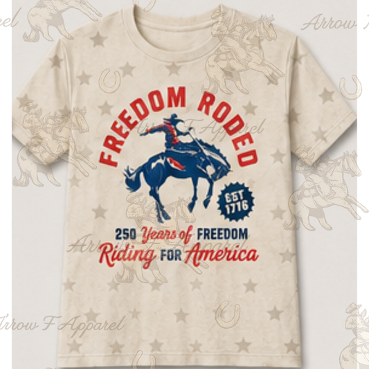 Riding for America| Western Graphic Star Toddler/Youth Tee