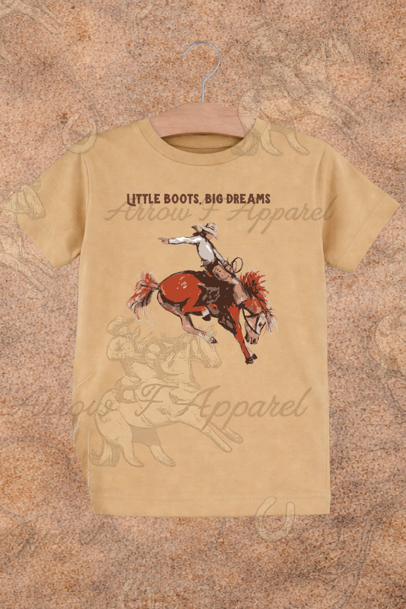 Little Boots, Big Dreams Onesie or Tee (Infant, Toddler, Youth)