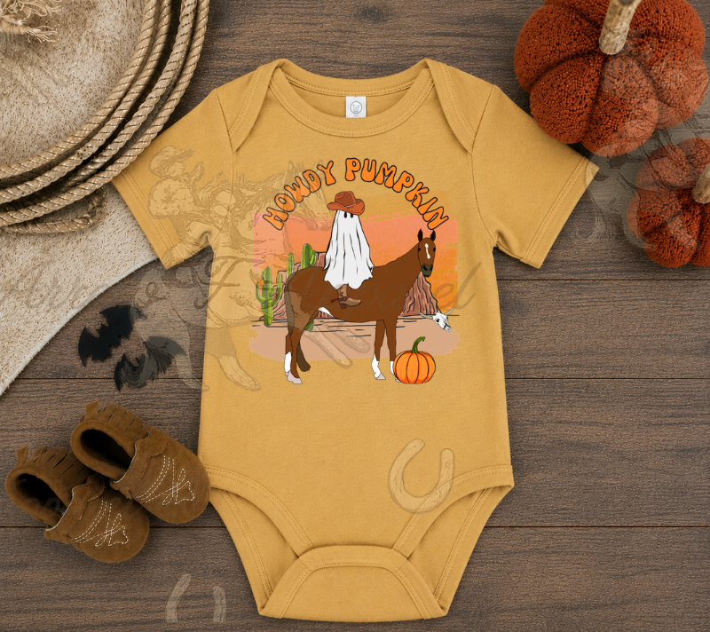 Howdy Pumpkin Onesie or Tee (Infant,Toddler,Youth)