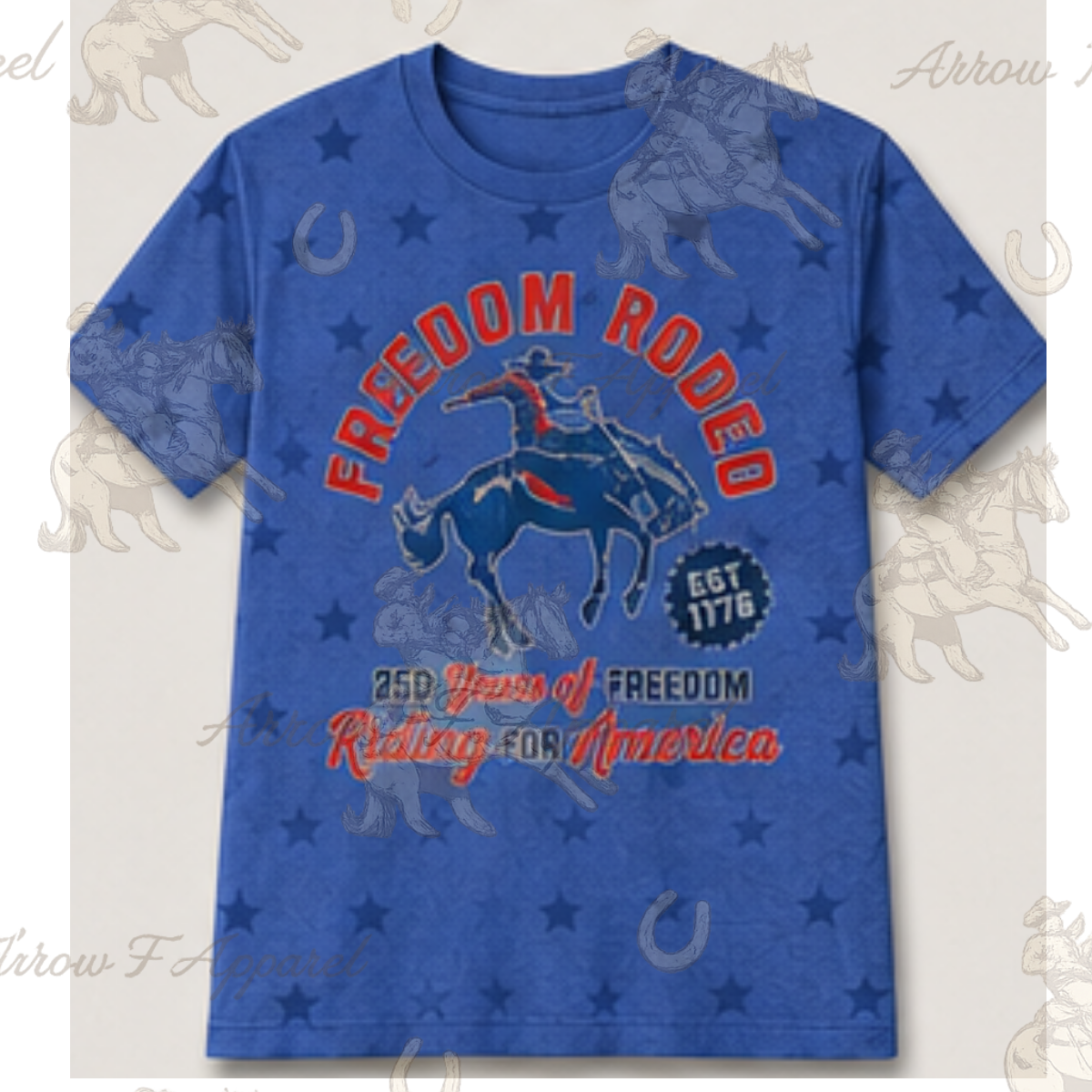 Riding for America | Western Graphic Star Tee