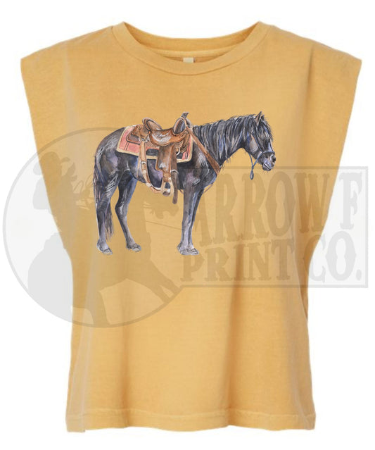 Ol Trusty| Western Graphic Muscle Tank