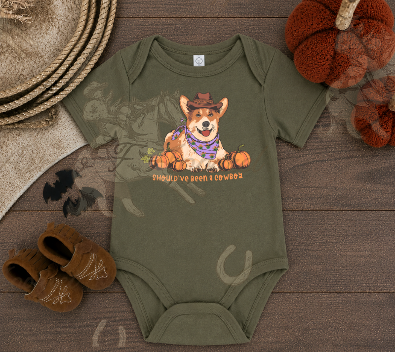 Should've Been A Cowboy Onesie or Tee (Infant,Toddler,Youth)