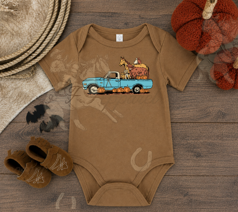 Farm Fall Haul Onesie or Tee (Infant,Toddler,Youth)