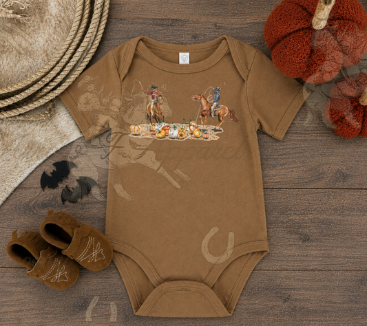 Pumpkin Roundup Onesie or Tee (Infant,Toddler,Youth)