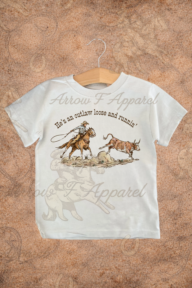Outlaw on the Loose  Onesie or Tee (Infant,Toddler, Youth)