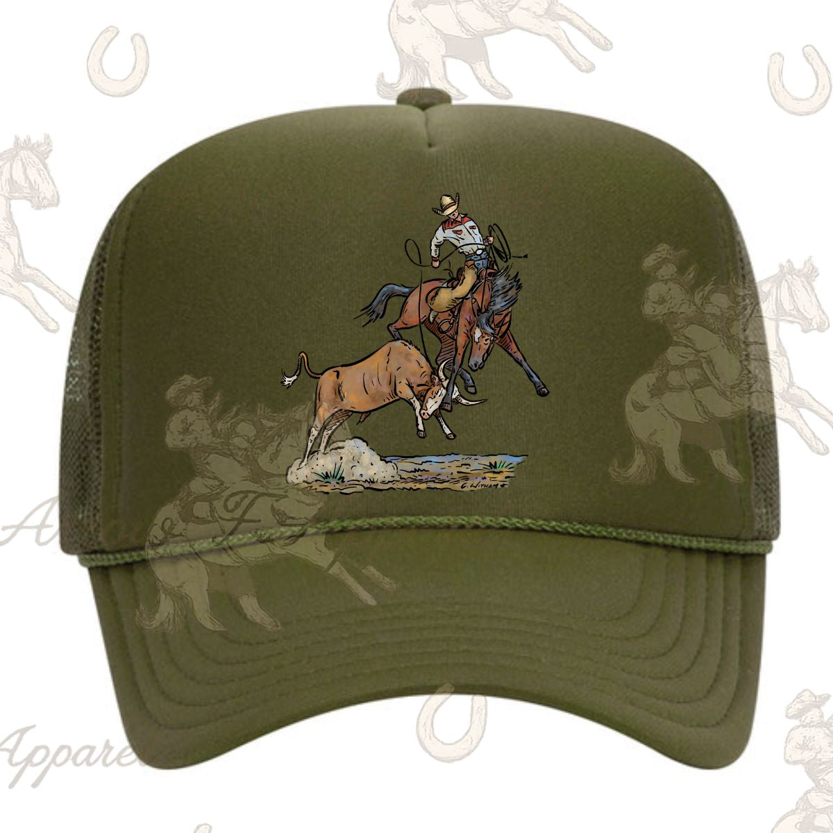 Line Drive Trucker Hat