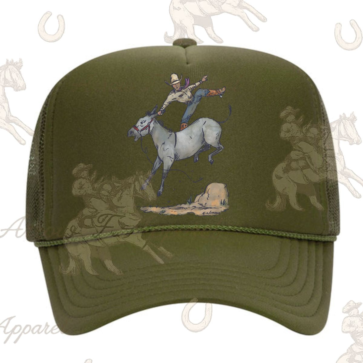 Broncy Donkey Trucker Hat