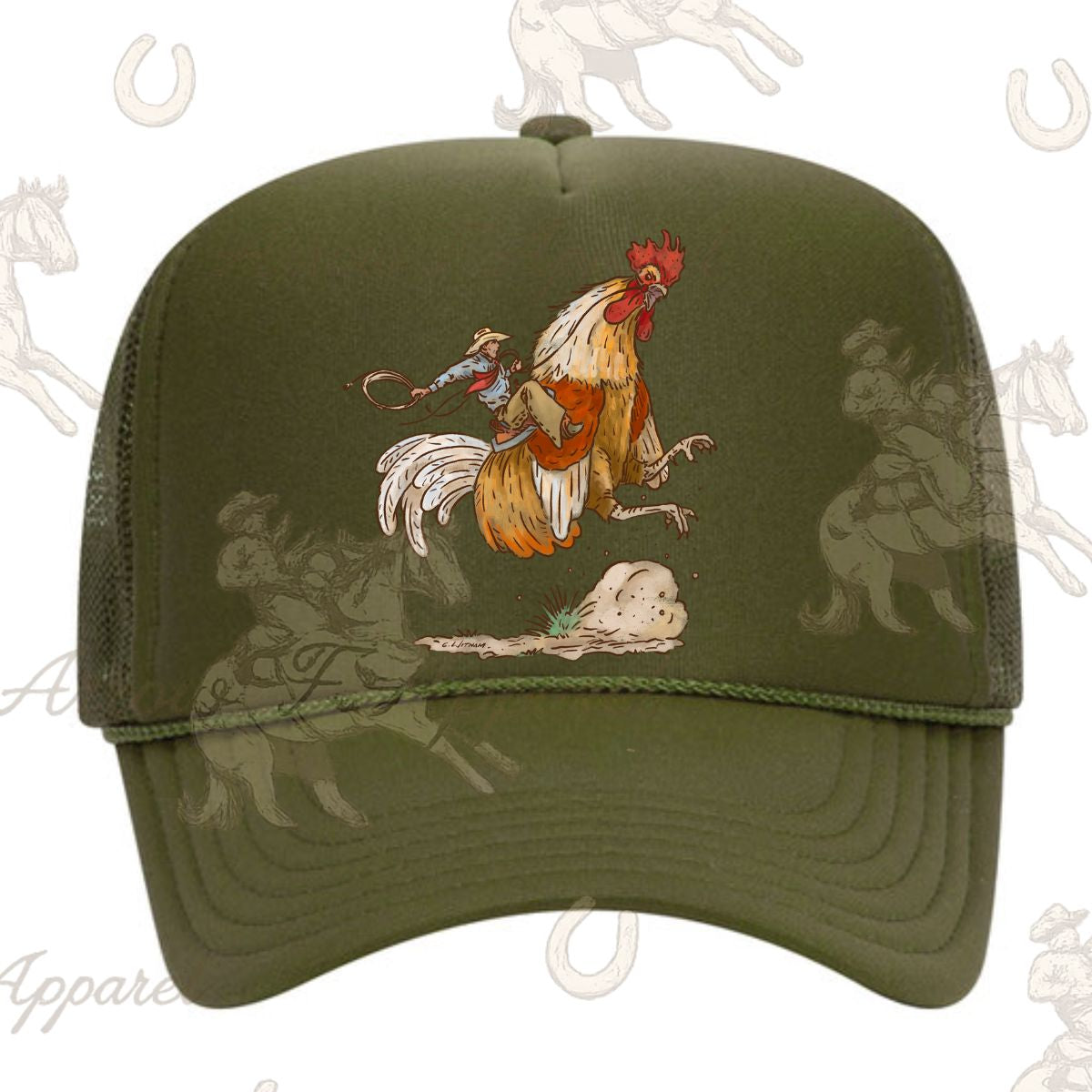 Cody Rank Rooster Trucker Hat