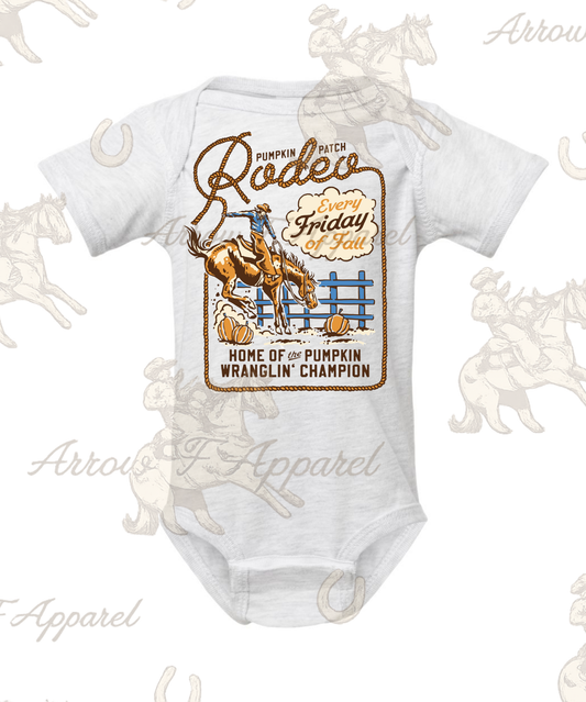 Pumpkin Patch Rodeo Onesie or Tee (Infant,Toddler,Youth)